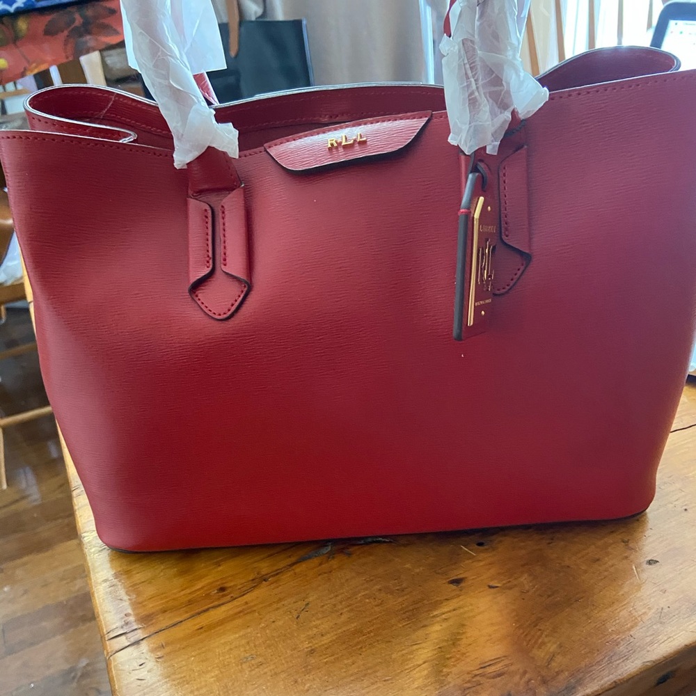 Ralph Lauren Leather Tate City Shopper